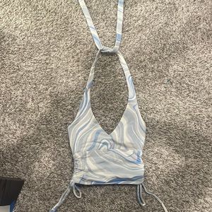 Hollister swirl halter top